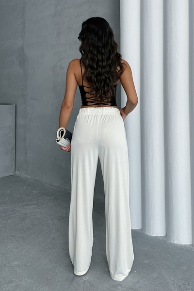 MD trend Women's Pocketed Elastic Waist Modal Trousers