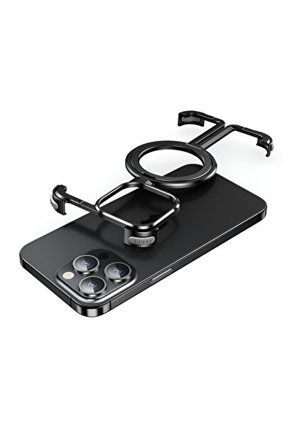 dalip Carcasă metalică MagSafe compatibilă cu iPhone 15 Pro Max, carcasă tran...