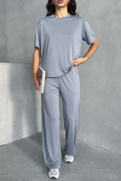 MD trend Women's Modal T-Shirt - Pants Two-Piece Set