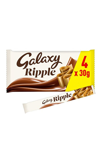 Galaxy شوكولاتة الحليب المتموجة، عبوة متعددة، 4 × 30 جم
