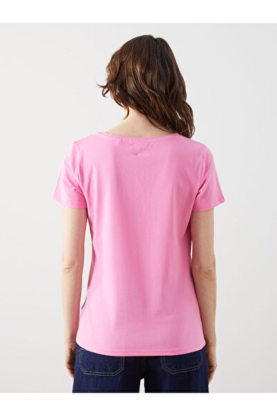 Pulli Collection Pink V-Neck Women's T-Shirt