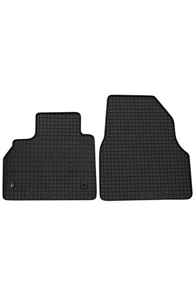 PETEX Set of 2 rubber car mats 43210PX, black, compatible with Mercedes Benz Citan W415, 2012