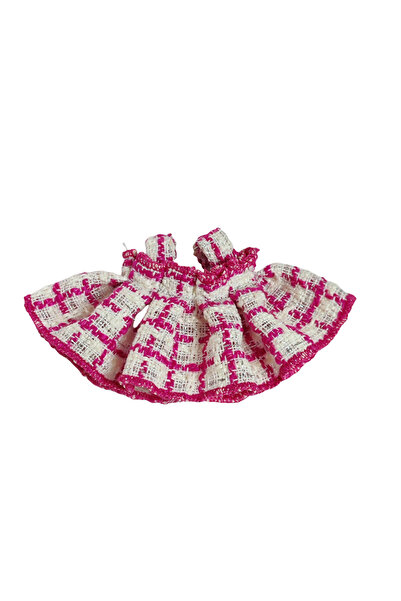 Choice6 ملابس دمى وردية اللون عصرية مصنوعة يدويًا مع تنورة منقوشة ملونة لطيفة...