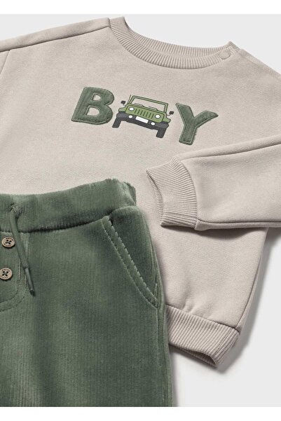 MAYORAL Baby Boy Velvet Pants and Sweatshirt Set