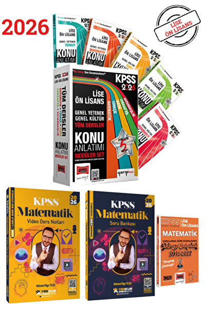 Yargı Yayınları KPSS 2026 GYGK Lise Ön Lisans Konu Anlatımı+ Mehmet Bilge Yıl...