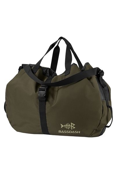Choice Dark Olive BASSDASH Wader Bag Foldable with Changing Mat Shoulder Strap Handles Mesh Boot Storage fo
