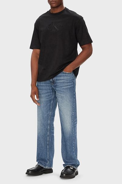 Calvin Klein Cotton Oversize Fit Crew Neck Logo t Shirt Lv04Rb295Gub1 Men t Shirt Lv04Rb295