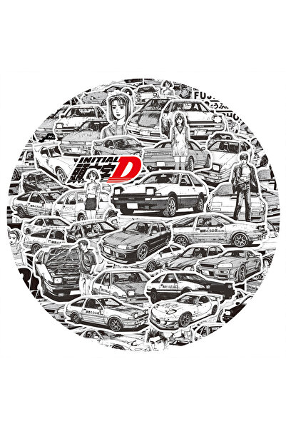 Choice1 75 قطعة 10/30/75 قطعة ملصقات أنمي باللونين الأسود والأبيض على شكل حرف...