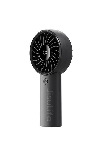 2DAYFIND Ventilator Portabil 3600mAh cu Display Digital, W57, Silicon, Black