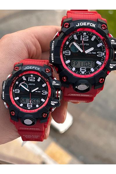Joefox 3 Atm Water Resistant Couple Wristwatch Je.Cft.05 with 2 Years Warranty Special for Digital and Analog Couples