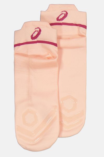 Asics Men 1 Pair Brand Logo Sports Socks, Peach