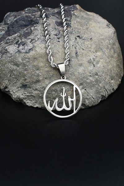 Prestige Allah Yazlı Necklace Stainless Steel Chain 3mm 902087