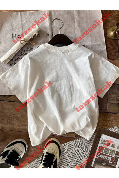 Tarzsokak Beyaz Funny Cat Meme Graphic Tee for Cat Lovers Cute Humor Loose Short Sleeve Tee C