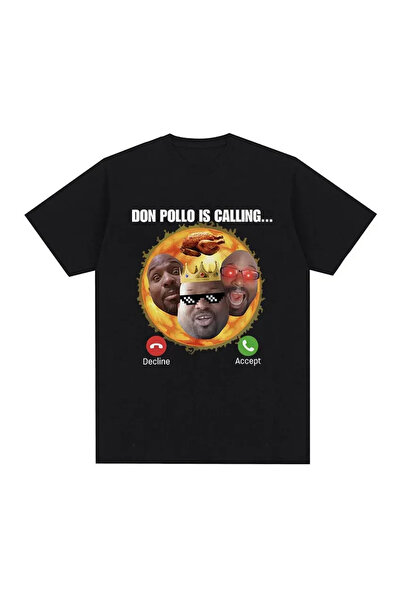 Tarzsokak أسود دون بولو مضحك نمط الفكهة أوهايو كينج توب ريترو يوميا