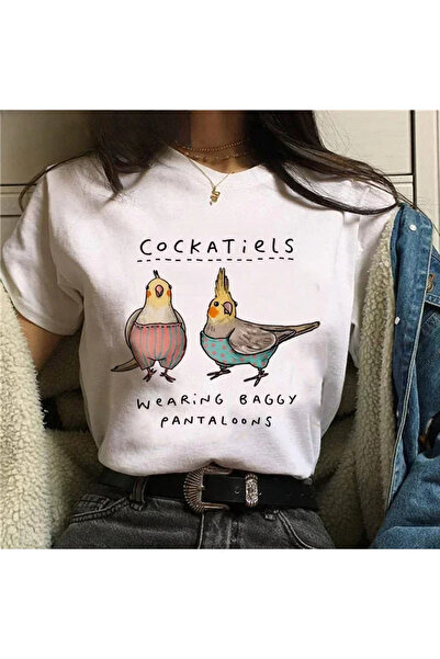 Tarzsokak Topuri Harajuku cu imprimeu distractiv de vară cu porcușor de Guine...