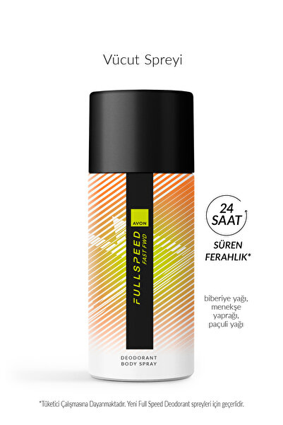 AVON Full Speed Fast FWD Erkek Sprey Deodorant 150 Ml.