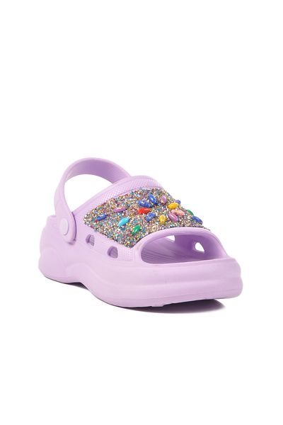 AYK'S Lilac Women's Slippers E-800 Z