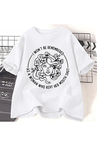 Tarzsokak Concept casual cu guler rotund alb I'm the Metaad that needs to be ...