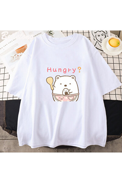 Tarzsokak Bela Sumikko Gurashi Kawaii majica sa okruglim izrezom