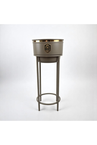 TNT Flowers PEKİN BEJ METAL SAKSI