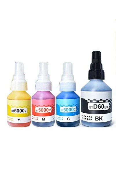 Office Maker حبر إعادة تعبئة متوافق مع طابعات Brother BT60BK BT5000 BTD60