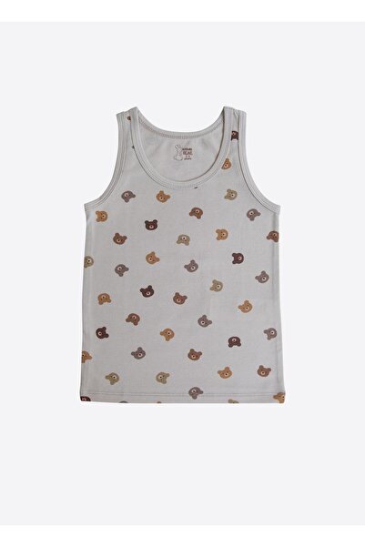 kitikate Organic Bear 3-Piece Undershirt Brown