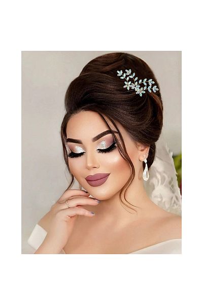 OEM Bridal hairpin with zircons