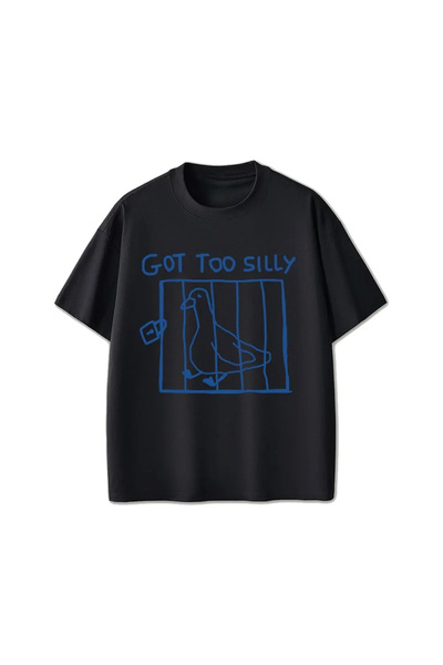 Tarzsokak ملابس الشارع العتيقة ذات الرسومات المضحكة من Black Got Too Stupid G...
