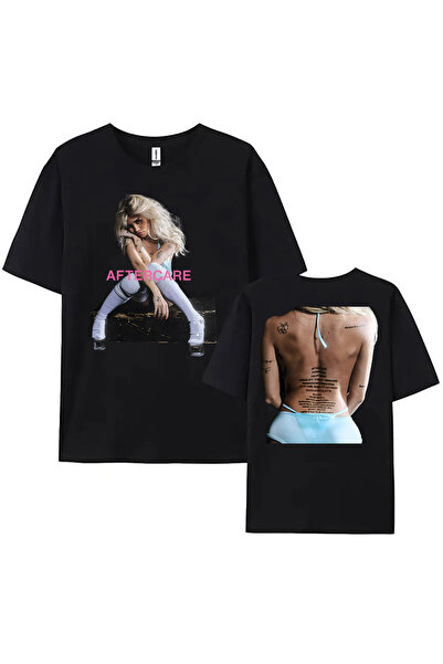 Tarzsokak Tricou negru Nessa Barrett Aftercare Album lu Tee Singer Graphic/E