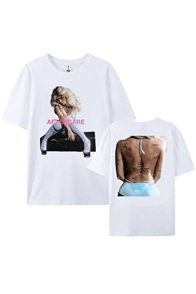 Tarzsokak تي شيرت أبيض من ألبوم Nessa Barrett Aftercare تي شيرت غرافيك للمغني/E