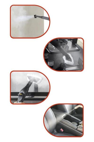 Torima TSC-01 Siyah Çok Fonksiyonlu Buharlı Temizleyici - Buharlı Temizlik Makinası