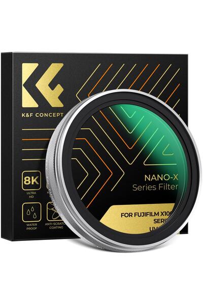 K&F CONCEPT Yüksek kaplamalı UV Filtre / Fujifilm X100 Serisi Uyumludur