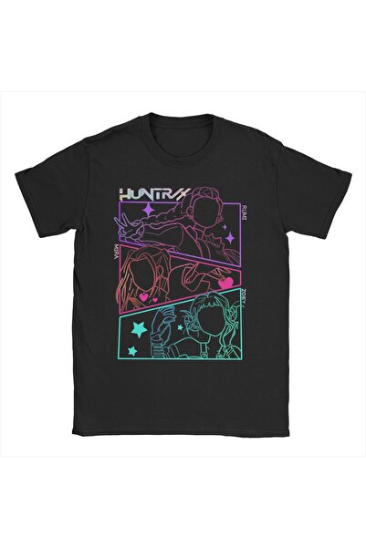 Tarzsokak Черно червило KPDH Jinu Demon Hunter Тениски Kpop Huntrix T Crewne