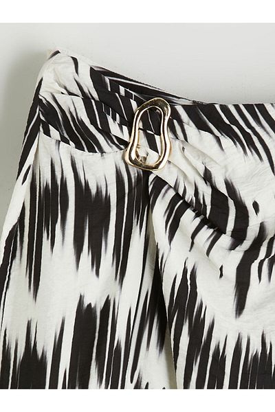 LC Waikiki New Season Patterned Ice Cream Skirt with Zipper at the Waist - S5Pf65Z8