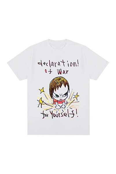 Tarzsokak Bela Yoshitomo Nara majica "Borba za sebe" nova TEE majica i topovi