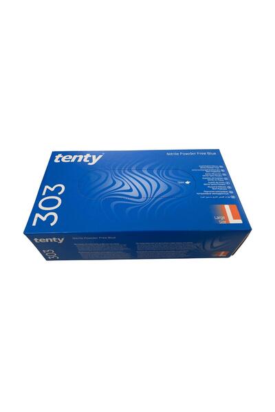 Tenty - Inspection Gloves 303 Nitrile Blue Large 1 Pack of 100