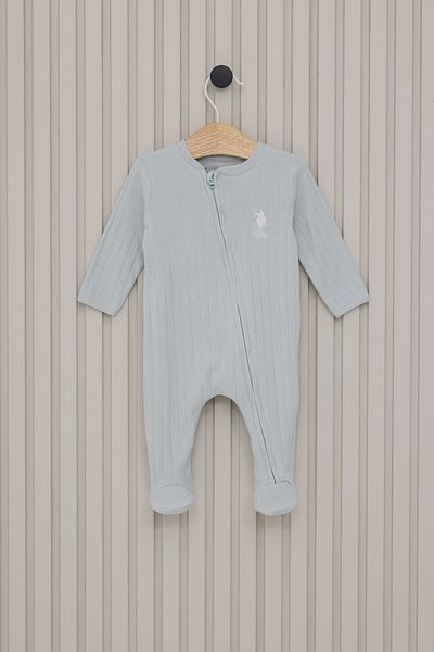 U.S. Polo Assn. Baby Boy Water Green Jumpsuit 50318277-Vr048