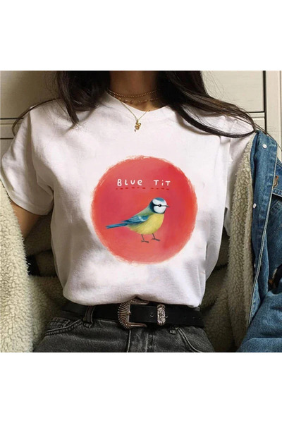 Tarzsokak Topuri Harajuku cu imprimeu distractiv de vară cu porcușor de Guine...