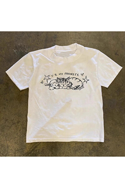 Tarzsokak Tricou alb american Summer Street Trend Sports cu imprimeu pe buze,...