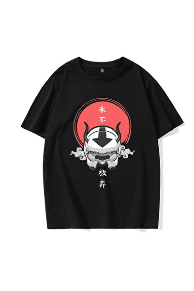 Tarzsokak Crna majica Avatar: Poslednji upravljač vazduha Appa Yip Harajuku E...