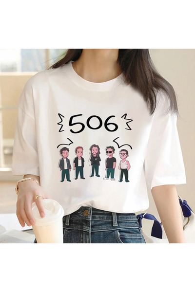 Tarzsokak Λευκό Morat καλοκαιρινό μπλουζάκι σχεδιαστών με γραφικά αστεία ρούχ...