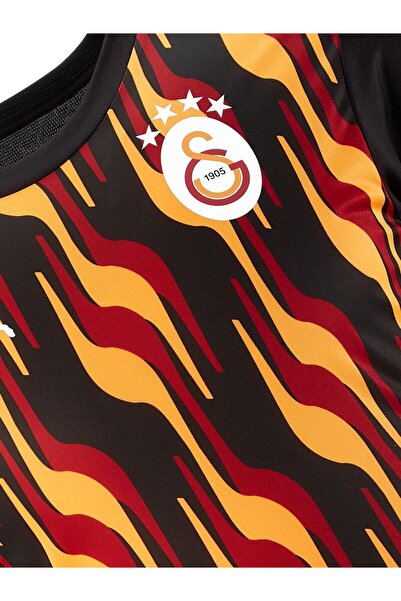 Galatasaray Orijinal Lisanslı Sıfır Yaka Siyah Antrenman T-Shirt