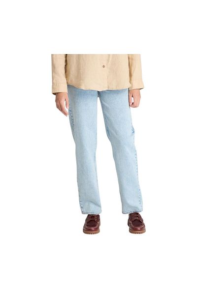 Timberland B0A67D3Epj1-R Denim Straight Pants Women's Trousers Blue