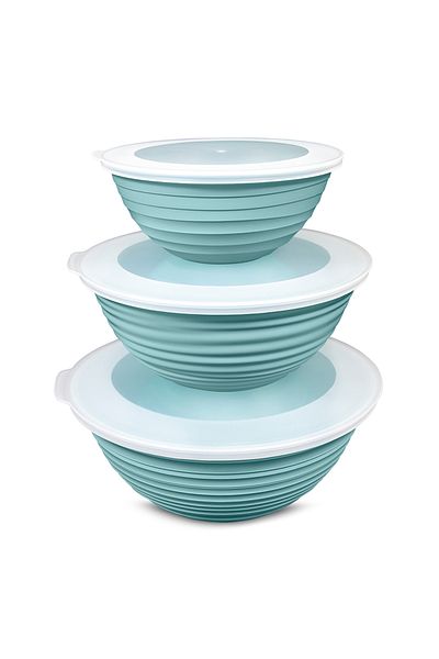 Mutfak Köşesi Galaxy 3-Piece Covered Storage Container Set - Set of 3 3Lt 2Lt 1Lt