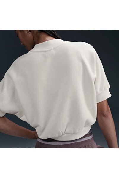 Nike Συλλογή SS Fleece Crew Γυναικείο βαμβακερό φαρδύ μπλουζάκι hj0224