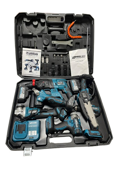 KİMMEER PLUS Kimmeer Plus 6'lı Şarjlı Akülü El Aletleri Seti