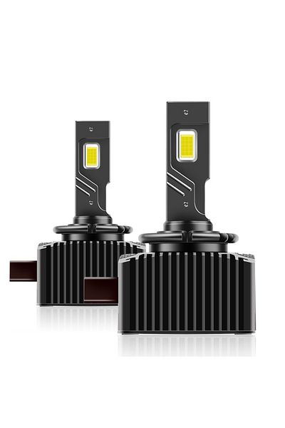 MILARIS Set 2 becuri LED de conversie MILARIS®, ventilator de mare viteză, D3S, 110W, 11000lm, 6000K, aluminiu, mufă și