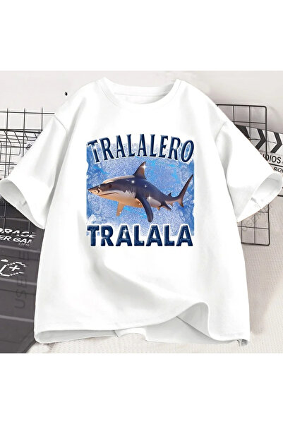 Tarzsokak Tralalero Graphic Italian White Brain, îmbrăcăminte de vară pentru ...