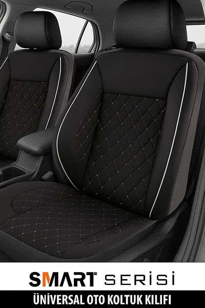 GM-DESIGN Smart Tay Feather Universal Car Seat Cover - 5 Seats Full Set