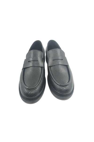 Oneka Shoes Men's Casual Lofer Summer 124025Ydl1345 Black Napa